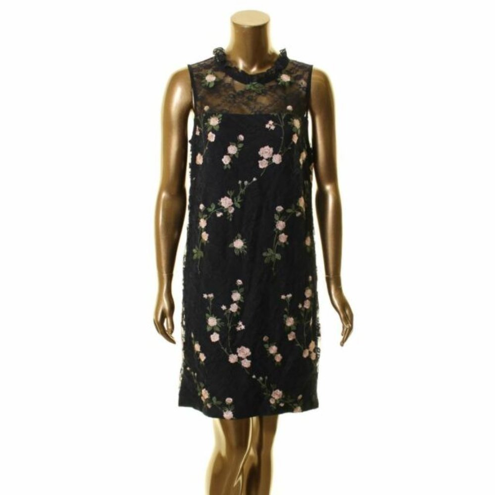 Karl Lagerfeld Floral Mesh Dress